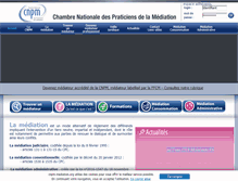 Tablet Screenshot of cnpm-mediation.org